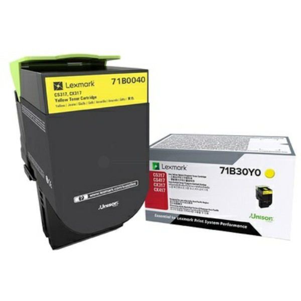 Lexmark 71B0040 Toner yellow, 2.3K pages
