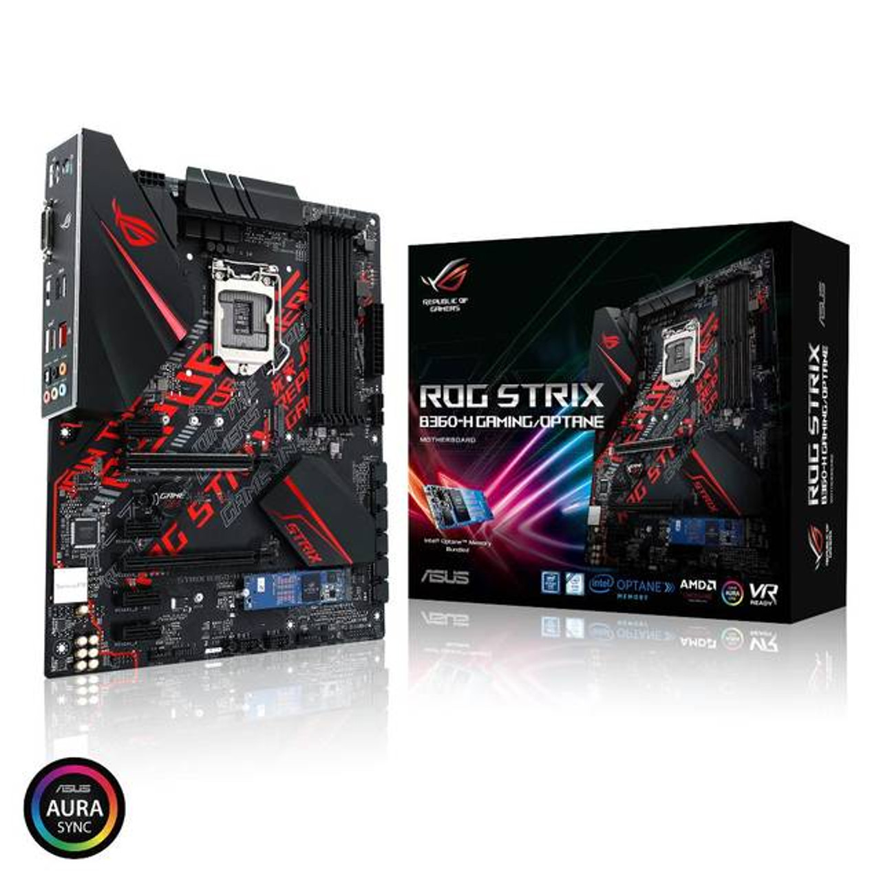 Asus ROG STRIX B360-H GAMING/OPTANE LGA1151/ Intel B360/ DDR4/  ATX Motherboard