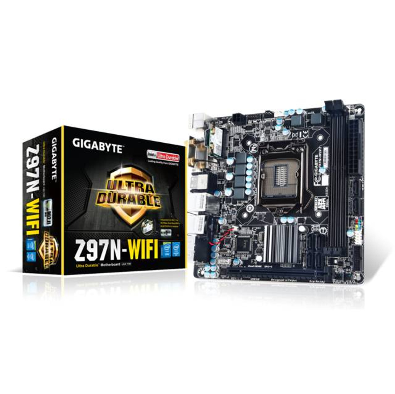 GIGABYTE GA-Z97N-WIFI LGA1150/ Intel Z97/ DDR3/ SATA3&USB3.0/ WiFi/ A&2GbE/ Mini-ITX Motherboard