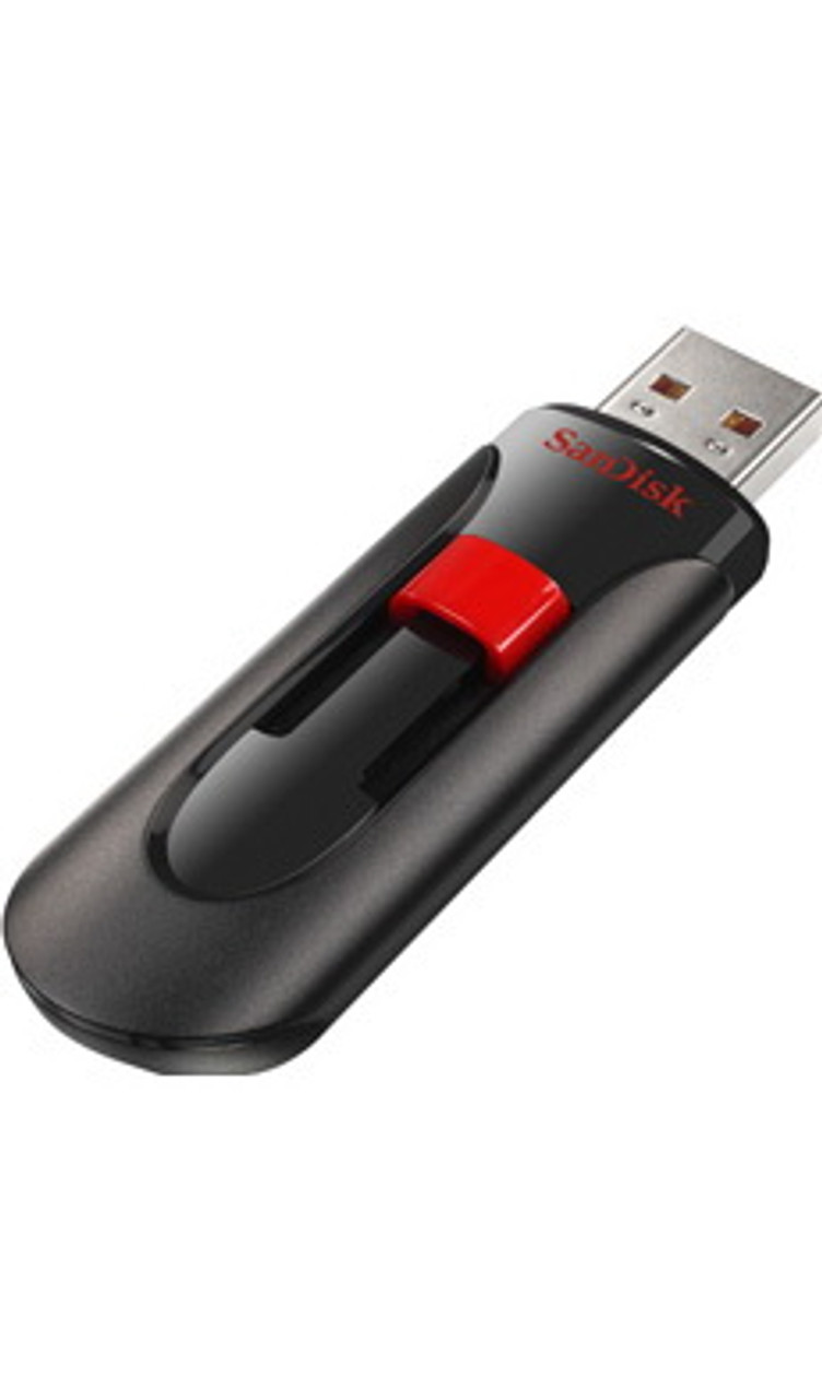 SDCZ60-032G-A11 - SanDisk Cruzer Glide USB Flash Drive 32GB 32 GB Black Red Password Protection Encryption Support