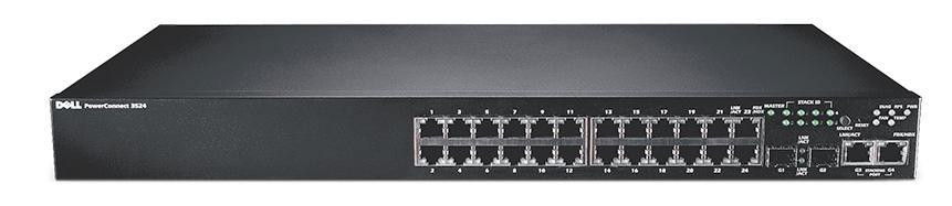 P486K - Dell POWERCONNECT 3524 Switch 24-Port 1U FAST Ethernet LAYER 2 Switch