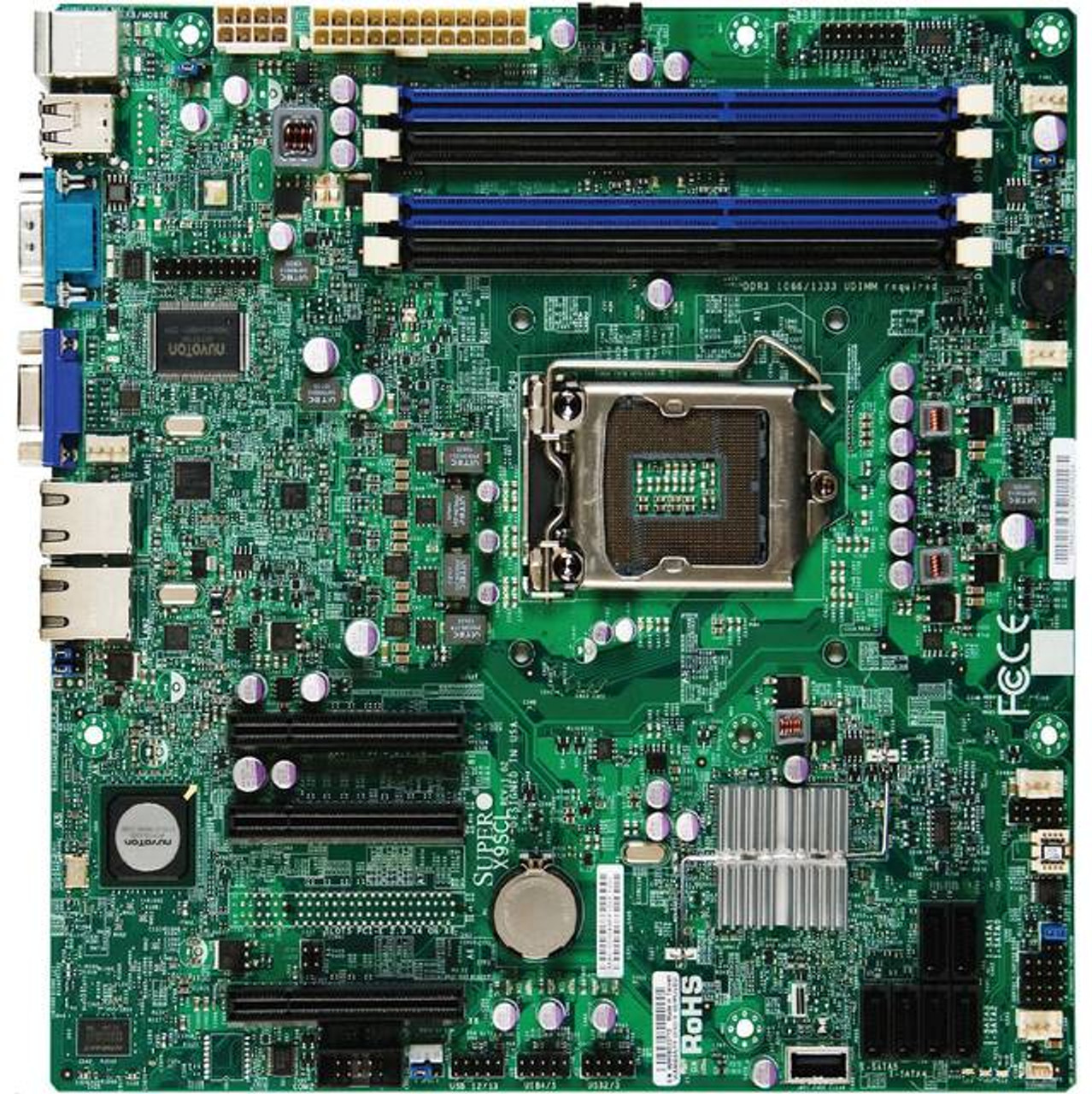 Supermicro X9SCL-F-O LGA1155/ Intel C202 PCH/ DDR3/ V&2GbE/ MicroATX Server Motherboard,