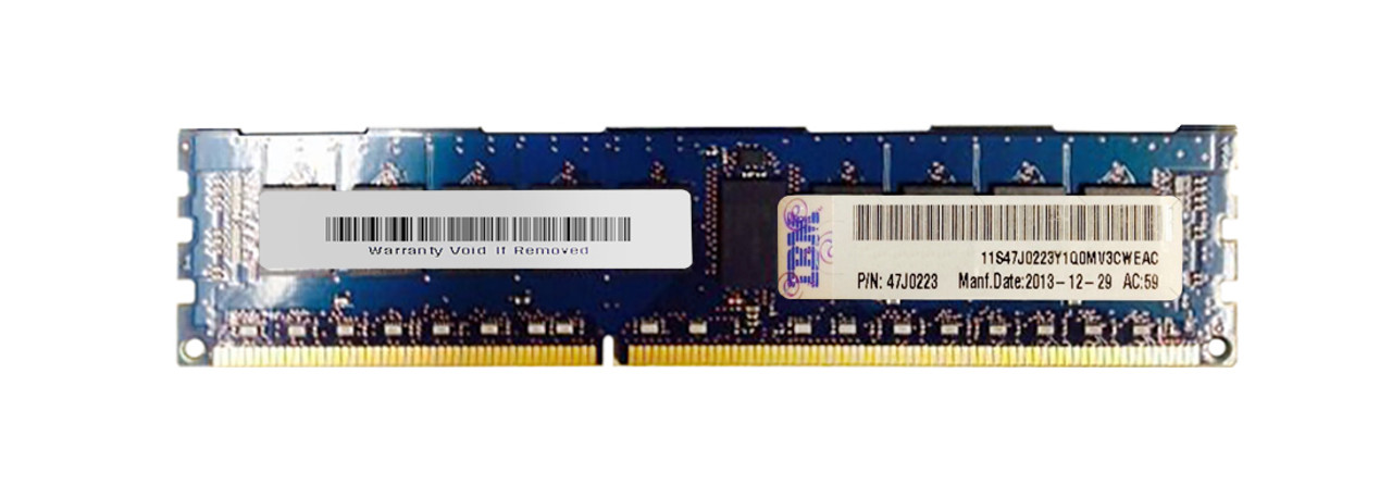 47J0223 - IBM 8GB(1X8GB)1866MHz PC3-14900 240-Pin CL13 Dual Rank X8 ECC Registered LP DDR3 SDRAM RDIMM IBM Memory for IBM SYSTE