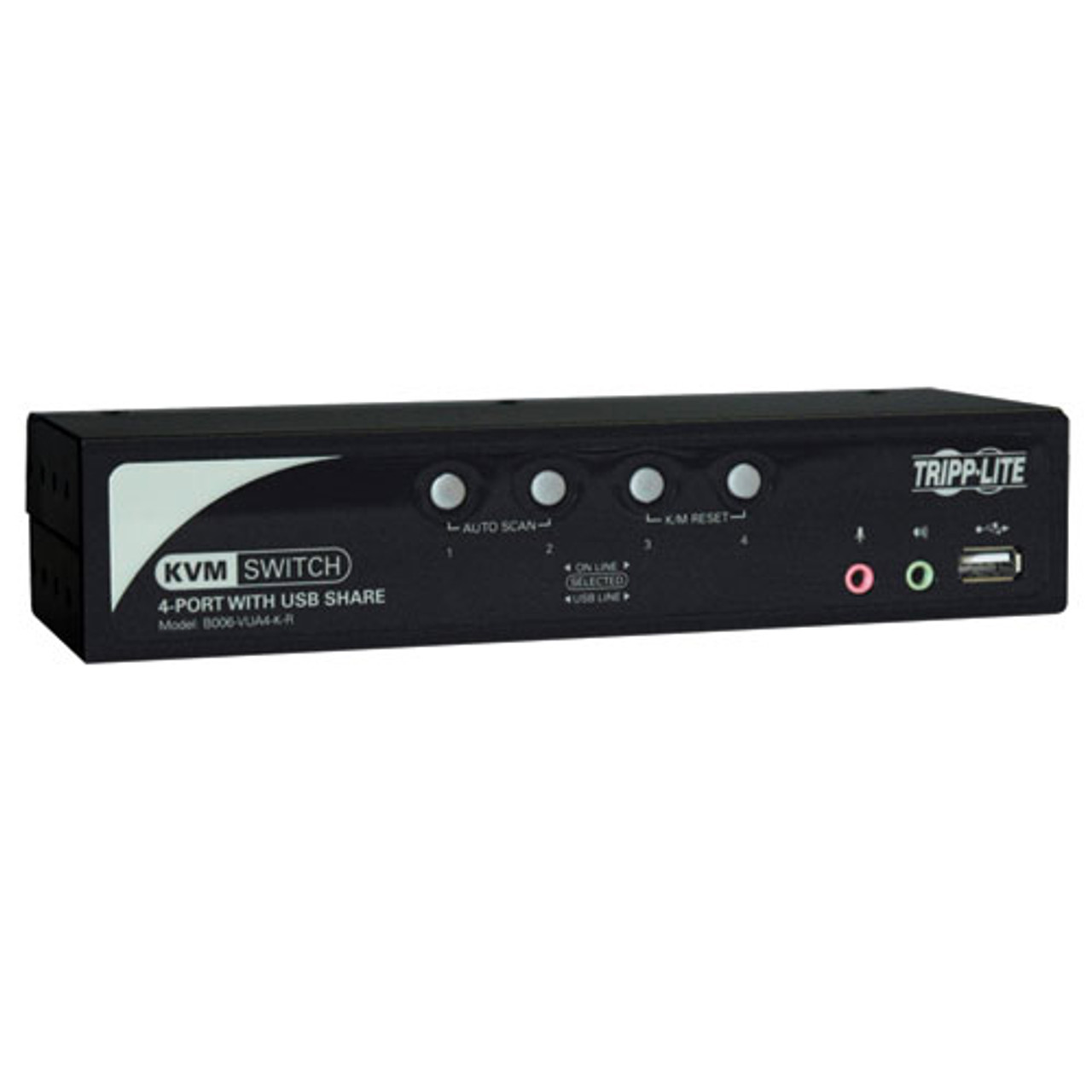 Tripp Lite B006-VUA4-K-R Black KVM switch