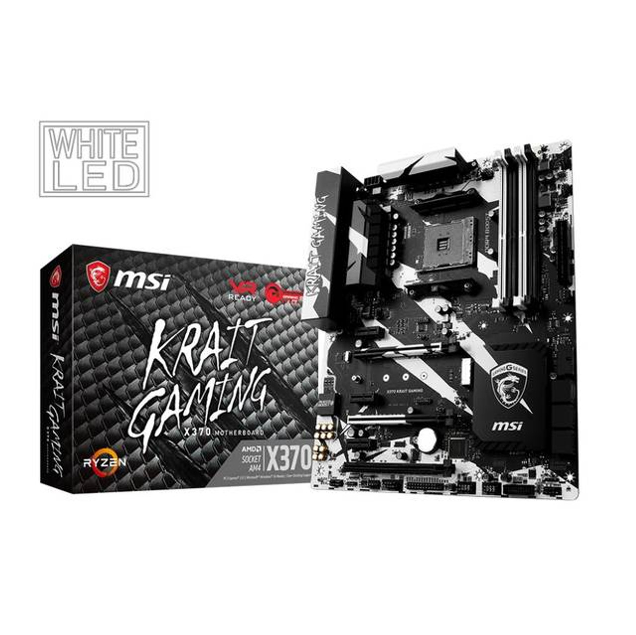 MSI X370 KRAIT GAMING Socket AM4/ AMD X370/ DDR4/ 3-Way CrossFireX & 2-Way SLI/ SATA3&USB3.1/ M.2/ A&GbE/ ATX Motherboard