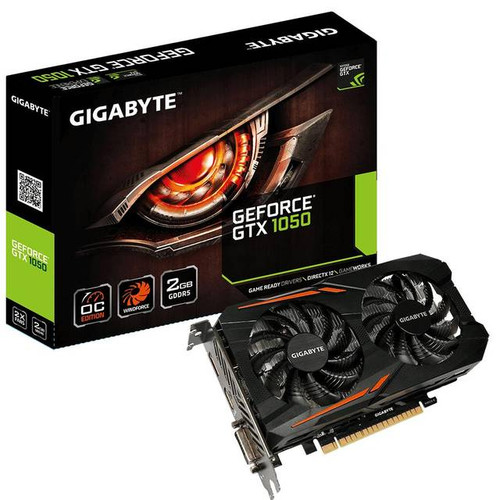 GIGABYTE NVIDIA GeForce GTX 1050 OC 2GB GDDR5 DVI/HDMI/DisplayPort PCI-Express Video Card