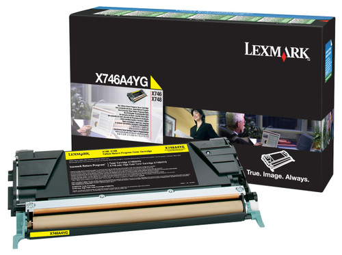 Lexmark X746A4YG Laser toner 7000pages Yellow laser toner & cartridge