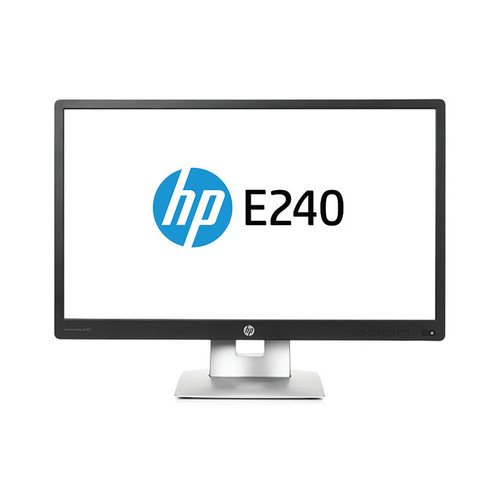 HP EliteDisplay E240 23.8" Full HD IPS Matt Silver, Black computer monitor