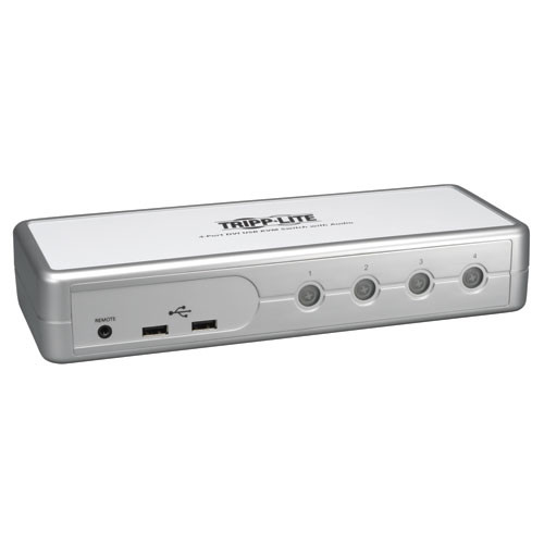 Tripp Lite B004-DUA4-K-R Silver KVM switch