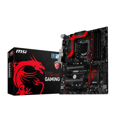 MSI Z170A-G45 GAMING LGA1151/ Intel Z170/ DDR4/ 3-Way CrossFireX & 2-Way SLI/ SATA3&USB3.1/ M.2&SATA Express/ A&GbE/ ATX Motherboard