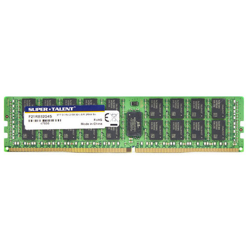 Super Talent DDR4-2133 32GB/2Gx4 ECC/REG CL15 Samsung Chip Server Memory