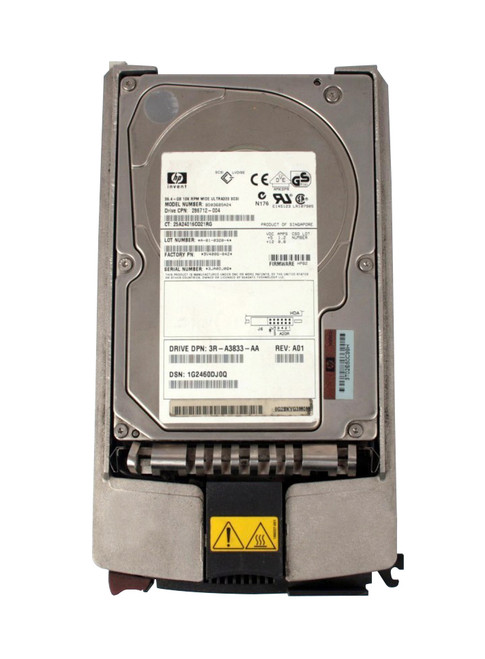 3RA3833R-AA - HP 36.4GB 10000RPM Ultra-320 SCSI Hot-Pluggable LVD 80-Pin 3.5-inch Hard Drive