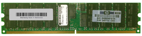 345114-051 - HP 2GB PC2-3200 DDR2-400MHz ECC Registered CL3 240-Pin DIMM Dual Rank Memory Module for ProLiant ML370/DL380/DL360/DL580 G4 Servers
