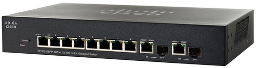 Cisco Small Business SF302-08PP Managed network switch L3 Fast Ethernet (10/100) Power over Ethernet