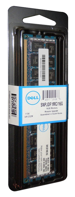 SNPJDF1MC/16G - Dell 16GB (1X16GB) 1600MHz PC3-12800 CL11 2RX4 ECC Registered DDR3 SDRAM DIMM Dell Memory for