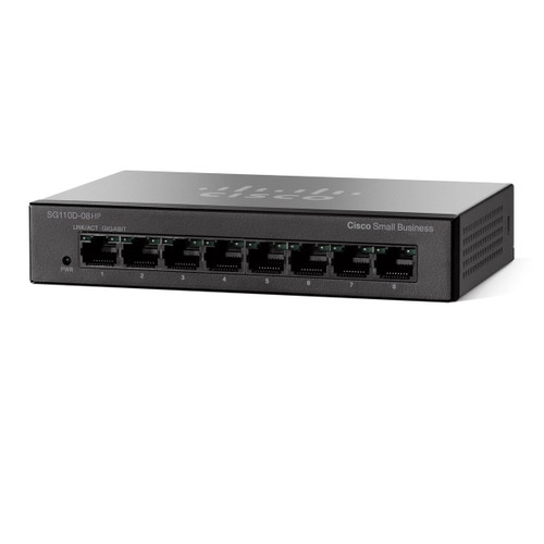 Cisco Small Business 110 Unmanaged network switch L2 Gigabit Ethernet (10/100/1000) Power over Ethern