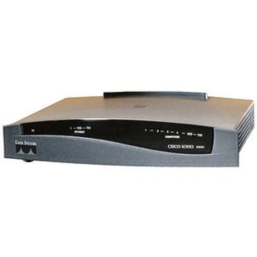 CISCOSOHO96K964-RF - Cisco SOHO 96 ADSL over ISDN Broadband Router 1 x ADSLoISDN WAN 4 x 10/100Base-TX LAN (Refurbished)