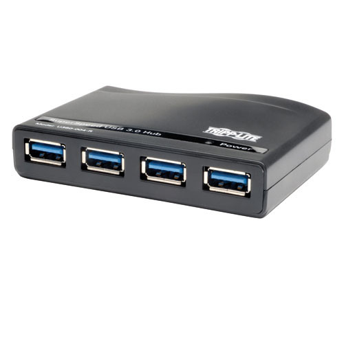 Tripp Lite 4-Port USB 3.0 5000Mbit/s Black interface hub