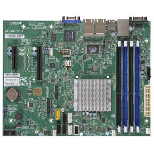 Supermicro A1SRM-2558F-B Intel Atom C2558/ DDR3/ SATA3/ V&4GbE/ MicroATX Motherboard & CPU Combo