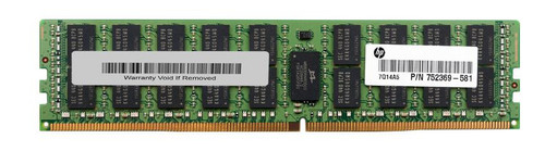 752369-581 - HP 16GB PC4-17000 DDR4-2133MHz ECC Registered CL15 288-Pin DIMM 1.2V Dual Rank Memory Module