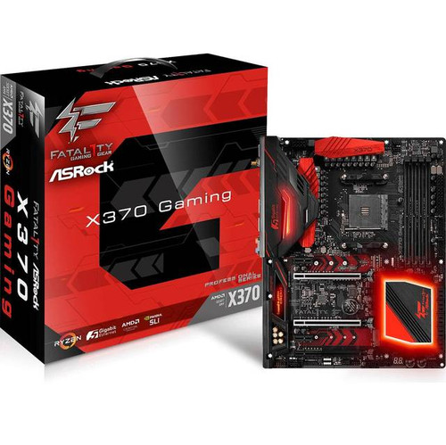 ASRock X370 PROFESSIONAL GAMING Socket AM4/ AMD X370/ DDR4/ Quad CrossFireX & Quad SLI/ SATA3&USB3.1/ M.2/ WiFi/ A&2GbE/ ATX Motherboard
