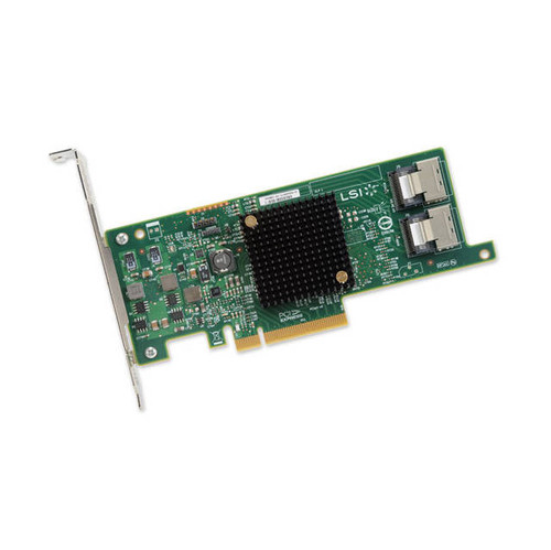 Broadcom LSI SAS 9207-8i 8-port 6Gb/s SATA+SAS PCI-Express 3.0 Low Profile Host Bus Adapter, Single