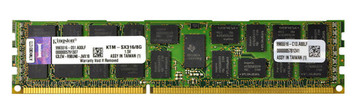 KTM-SX316/8G - Kingston 8GB (1x8GB) 1600Mhz PC3-12800 Cl11 ECC Registered DDR3 SDRAM Dimm Memory for Ibm System x Server
