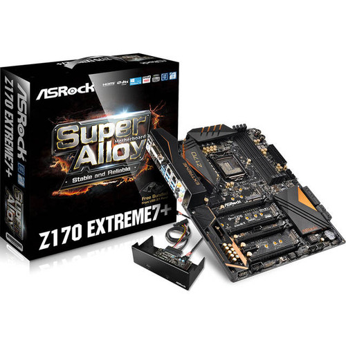 ASRock Z170 EXTREME7+ LGA1151/ Intel Z170/ DDR4/ Quad CrossFireX & Quad SLI/ SATA3&USB3.1/ M.2&SATA Express/ A&2GbE/ ATX Motherboard