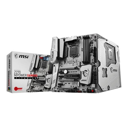 MSI Z270 MPOWER GAMING TITANIUM LGA1151/ Intel Z270/ DDR4/ 3-Way CrossFireX & 2-Way SLI/ SATA3&USB3.1/ M.2&U.2/ A&GbE/ ATX Motherboard