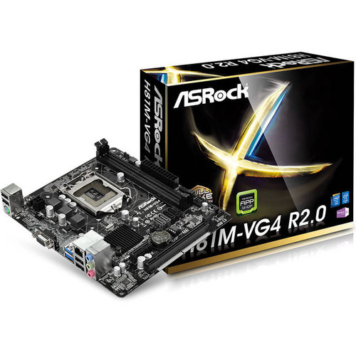 ASRock H81M-VG4 R2.0 LGA1150/ Intel H81/ DDR3/ SATA3&USB3.0/ A&GbE/ MicroATX Motherboard