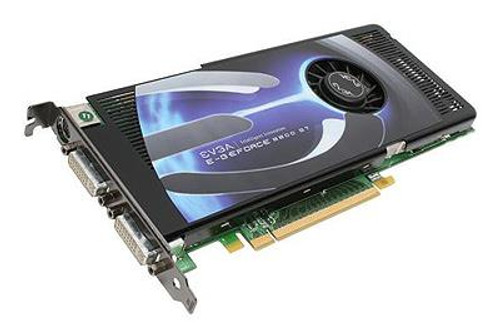 512-P3-N802-TX - EVGA GeForce 8800GT 512MB 256-Bit GDDR3 PCI Express 2.0 x16 HDCP Ready SLI Supported Dual DVI HDTV / S-Video Out Video Graphics Card