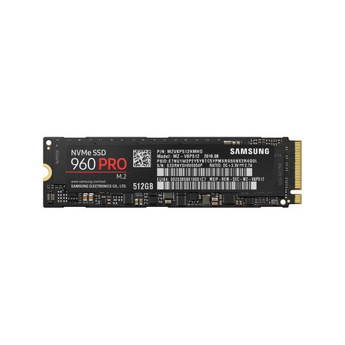 Samsung 960 PRO NVMe Series 512GB M.2 PCI-Express 3.0 x4 Solid State Drive, Retail (V-NAND)