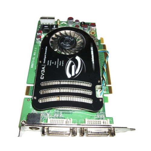 512P2N757DX - EVGA GeForce 8600GT 512MB 128-Bit GDDR3 PCI Express x16 HDCP Ready SLI Support Dual DVI/ HDTV/ S-Video Out Video Graphics Card