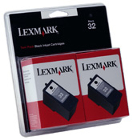 Lexmark Twin Pack #32 Black Print Cartridge Black ink cartridge