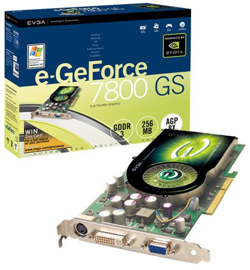256-A8-N509-K2 - EVGA GeForce 7800 GS 256MB 256-Bit GDDR3 AGP 4X/8X Video Graphics Card