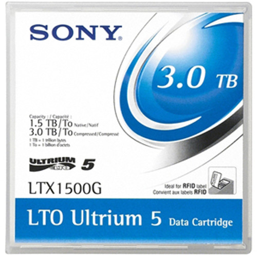 20LTX1500G - Sony 20LTX1500G LTO Ultrium 5 Data Cartridge - LTO Ultrium - LTO-5 - 1.50 TB (Native) / 3 TB (Compressed) - 20 Pack