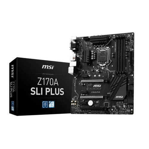 MSI Z170A SLI PLUS LGA1151/ Intel Z170/ DDR4/ 3-Way CrossFireX & 2-Way SLI/ SATA3&USB3.1/ M.2/ A&GbE/ ATX Motherboard