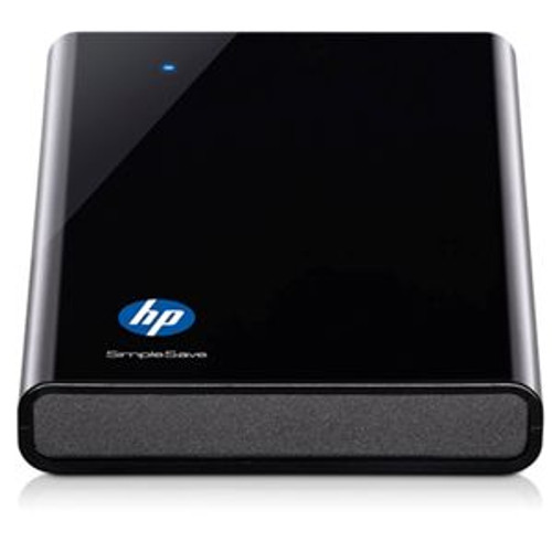 HPBAAC3200ABK-NHSN - HP SimpleSave 320GB USB 2.0 Portable External Hard Drive (Gloss Black)