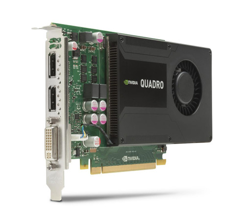 C2J93AT - HP nVidia Quadro K2000 PCI-Express X16 2GB GDDR5 SDRAM Graphics Card.