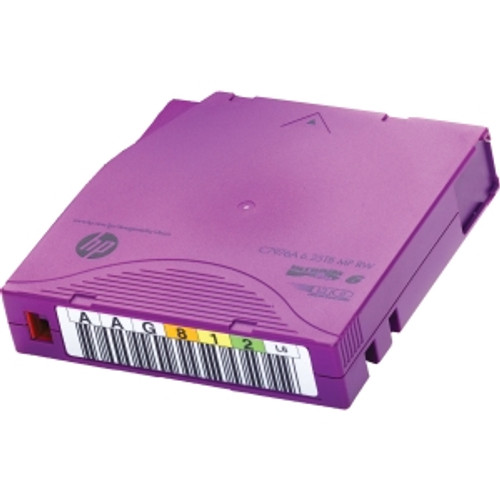 HP C7976AL LTO-6 2.5TB/6.25TB Backup Tape - 20/Pack - Custom Labeled