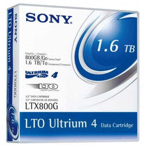 20LTX800G - Sony LTX800G LTO Ultrium 4 Tape Cartridge - LTO Ultrium LTO-4 - 800GB (Native) / 1.6TB (Compressed) - 20 Pack
