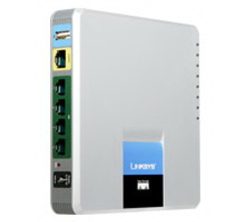 SPA400-NA - Linksys LinkSys VoIP Ethernet Telephony Gateway with 4 FXO Ports (Refurbished)