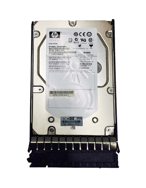516816B21 - HP 450GB 15000RPM SAS 6GB/s Hot-Pluggable Dual Port 3.5-inch Hard Drive