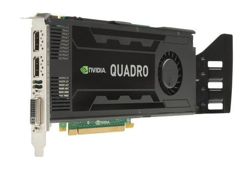 730870-B21 - HP Nvidia Quadro K4000 3GB GDDR5 PCI-Express 1-DVI 2-DisplayPort Video Graphics Card