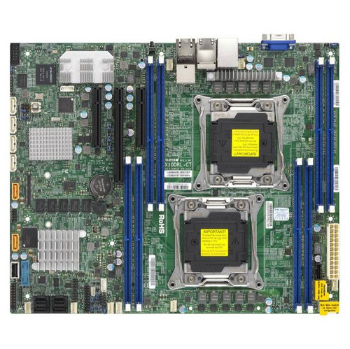 Supermicro X10DRL-CT-B Dual LGA2011/ Intel C612/ DDR4/ SATA3&SAS3&USB3.0/ V&4GbE/ ATX Server Motherboard