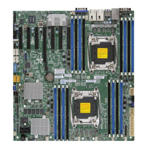 Supermicro X10DRH-CT-O Dual LGA2011/ Intel C612/ DDR4/ SATA3&SAS3&USB3.0/ V&2GbE/ EATX Server Motherboard