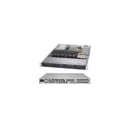 Supermicro SuperServer SYS-6018R-TDW Dual LGA2011 600W 1U Rackmount Server Barebone System (Black)