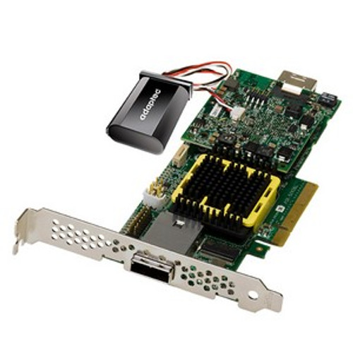 2267000-R - Adaptec 5Z 5445Z 8-Port SAS RAID Controller - 512MB DDR2 - PCI Express - 300MBps - 1 x SFF-8088 - Mini-SAS External 1 x SFF-8087 - Mini-SAS