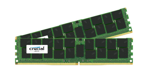 CT6276140 - Crucial 64GB Kit (2 X 32GB) PC4-17000 DDR4-2133MHz ECC Registered CL15 288-Pin Load Reduced DIMM Quad Rank Memory for Supermicro SuperServer