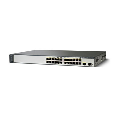Cisco Catalyst 3750V2-24PS-E Switch 24 Ports- Managed Rack Mountable